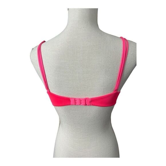 Victoria's Secret Convertible Size 34B Very Sexy Push-Up Bra Pink Fuchsia Lace - Picture 2 of 12